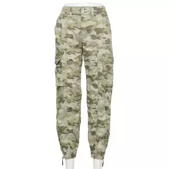 Брюки-карго с высокой талией для юниоров SO Adaptive Easy Dressing, цвет Green Camo