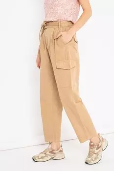 Брюки-Карго с высокой талией Gap, коричневый