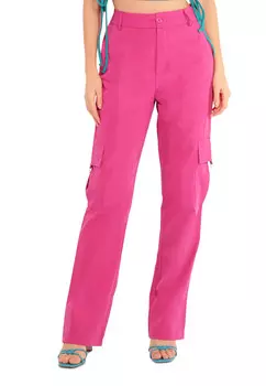 брюки-карго с высокой талией London Rag, цвет Magenta