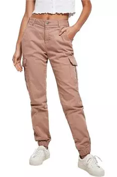 Брюки-Карго с высокой талией Urban Classics, розовый