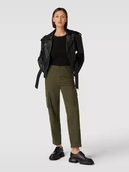 Брюки карго с застежкой на пуговицы, модель «MADELINE» MOS MOSH, темно-зеленый