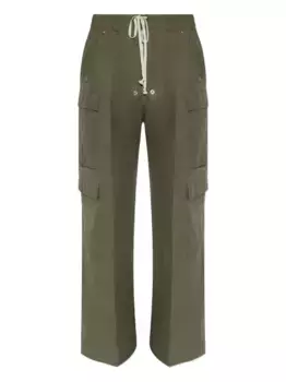 Брюки-карго с завязками Rick Owens, нейтральный