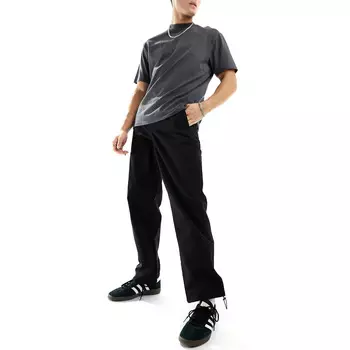 Брюки-карго Selected Homme Loose Fit Parachute, черный