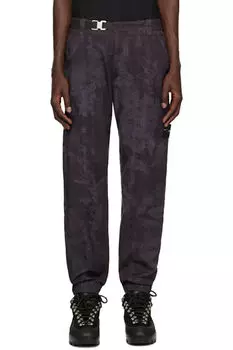 Брюки-карго серого цвета с эффектом «старого» ломаного твила Stone Island