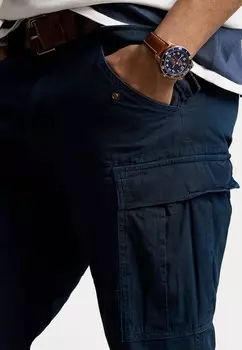Брюки карго SLIM FIT CANVAS CARGO PANTS Polo Ralph Lauren, темно-синий