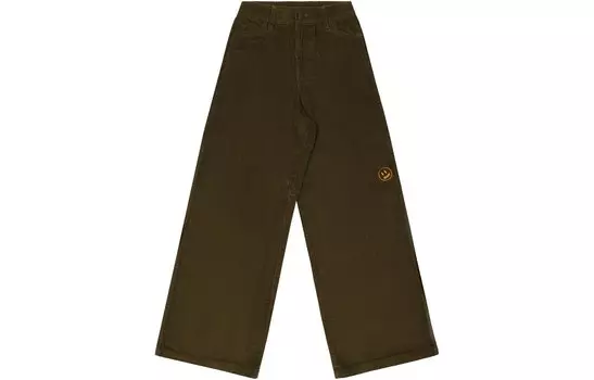 Брюки-карго Smiley Collection унисекс оливково-зеленого цвета Drew House, оливково-зеленый