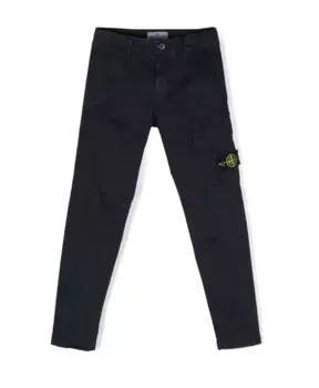 Брюки карго со съемным логотипом Stone Island, синий