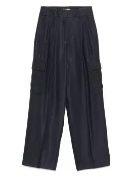 Брюки карго со складками Peserico, синий