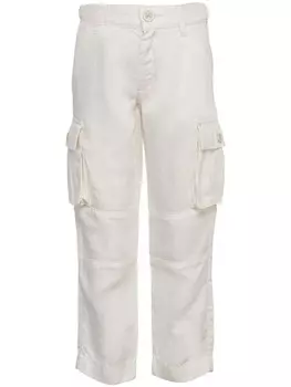 Брюки карго средней посадки Eleventy Kids, серый