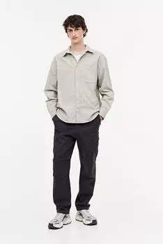 Брюки карго стандартного кроя H&M, серый