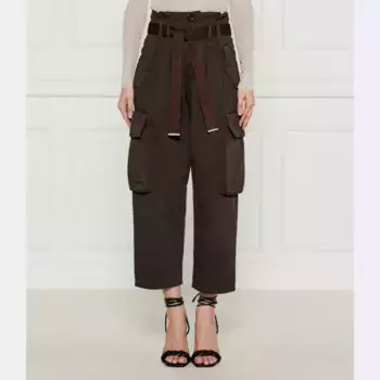 Брюки карго стандартного кроя Pinko, зеленый