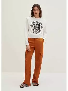 Брюки-карго STEFANEL, кэмел