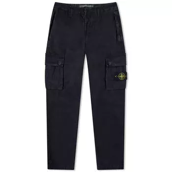 Брюки карго Stone Island Brushed Cotton Canvas Cargos, темно-синий