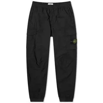 Брюки карго Stone Island Parachute Cotton Cargos, черный
