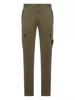 Брюки-карго Stone Island с эмблемой Compass, зеленый