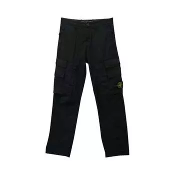 Брюки карго Stone Island Straight Fit 'Black', черный