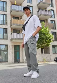 Брюки-карго Straight Leg Urban Classics, цвет asphalt