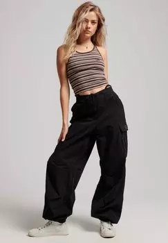 Брюки карго Superdry, черный