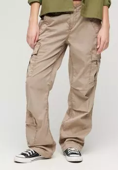 Брюки-карго Superdry, цвет deep beige slub