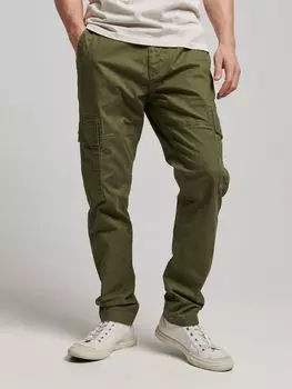 Брюки-карго Superdry из органического хлопка, натуральный хаки