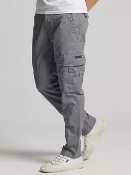 Брюки-карго Superdry из органического хлопка, темно-серый