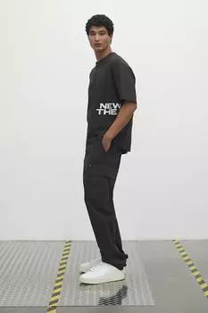 Брюки-Карго свободного кроя H&M, серый