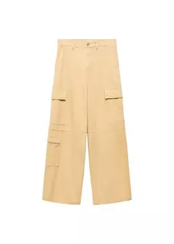 Брюки-карго свободного кроя MANGO Danna, цвет Cappuccino