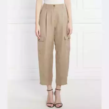 Брюки-Карго свободного кроя нефритового цвета с добавлением белья Marella, желтый