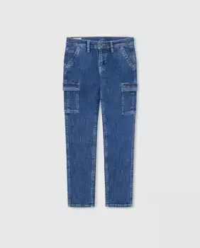 Брюки-карго свободного кроя со средней посадкой для мальчиков Pepe Jeans, синий