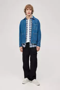 Брюки карго свободного покроя H&M, черный