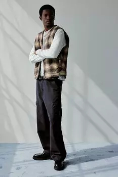 Брюки-Карго свободного покроя H&M, черный