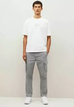 Брюки-карго Tapered Stretch Utility Trousers Regular Fit Next, цвет grey