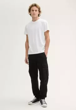 Брюки карго TAPERED TOM TAILOR DENIM, черный