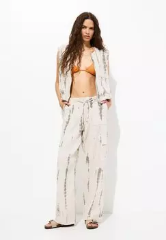 Брюки-карго Tie-Dye PULL&BEAR, песочные