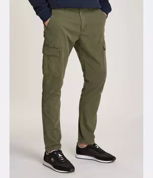 Брюки-карго Tommy Jeans Austin Slim Fit, зеленый