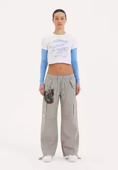 Брюки карго TWISTED DRAGON Ed Hardy, серый