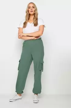 Брюки карго угольного цвета Long Tall Sally, зеленый