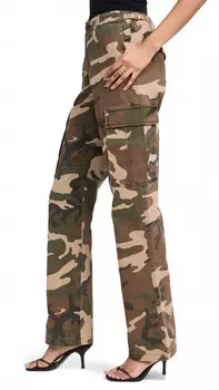 Брюки-карго Uniform Fatiguegreencamo001 GOOD AMERICAN