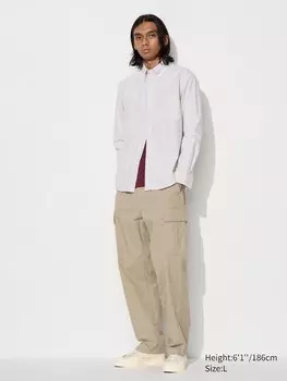 Брюки- карго Uniqlo, бежевый