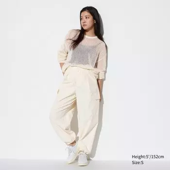 Брюки-карго UNIQLO Easy укороченные, бежевый