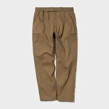 Брюки-карго UNIQLO Heattech Easy, коричневый