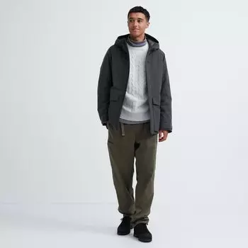 Брюки-карго UNIQLO Heattech Easy, оливковый