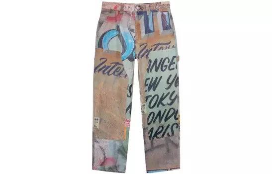 Брюки-карго унисекс многоцветные Stussy, цвет Multicolor