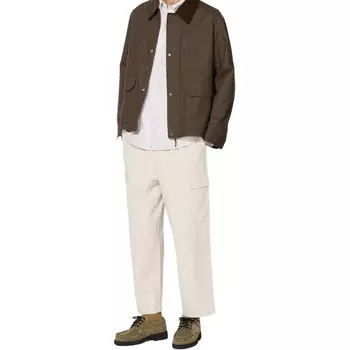 Брюки-карго унисекс молочно-белые Uniqlo, слоновая кость