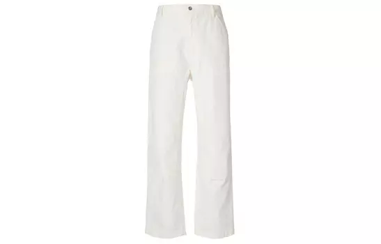 Брюки-карго унисекс молочно-белые Uniqlo, слоновая кость