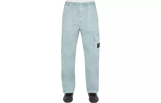 Брюки-карго унисекс небесно-голубые Stone Island, голубой
