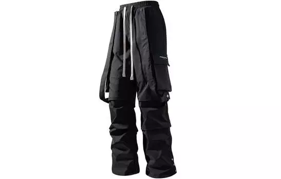 Брюки-карго унисекс Poshbrain, Черный