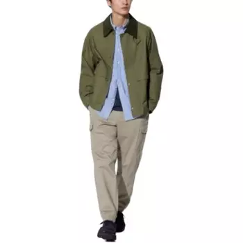 Брюки-карго унисекс темно-бежевые Uniqlo, темно-бежевый