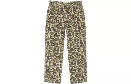 Брюки-карго унисекс зеленые Stussy, зеленый