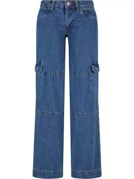 Брюки-карго Urban Classics, цвет mid indigo washed